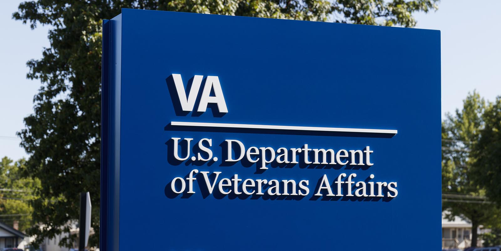 Sign for US Department of Veterans Affairs