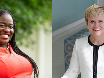 Photos of Ndidiamaka Amutah–Onukagha and Kristin Mattocks