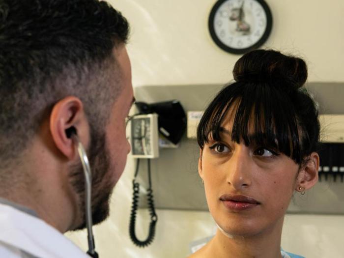 Trans woman with doctor